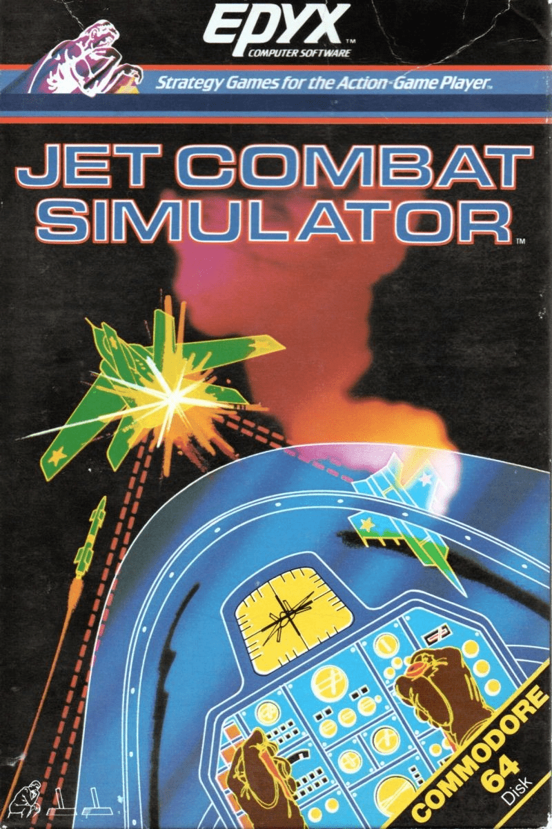 Jet Combat Simulator box art for Commodore 64
